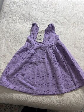 Girls' Lavender Eyelet Sleeveless Dress by Cat & Jack